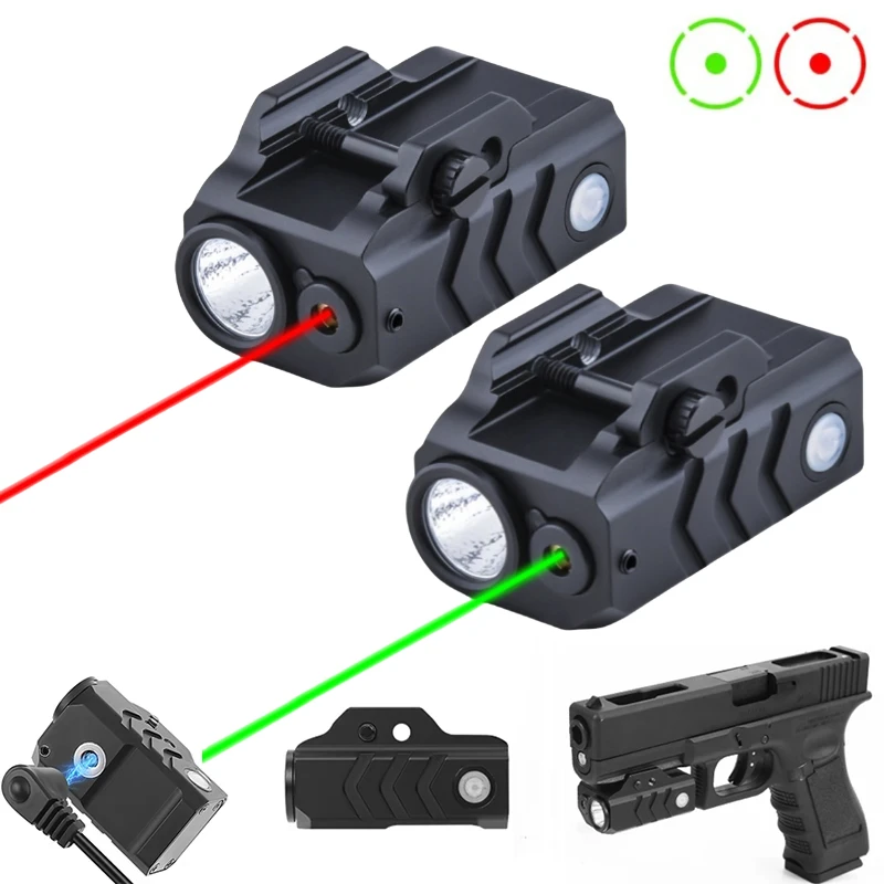 Industrial Laser Gun - Lampu Taktis Senjata 800 Lumens Combo