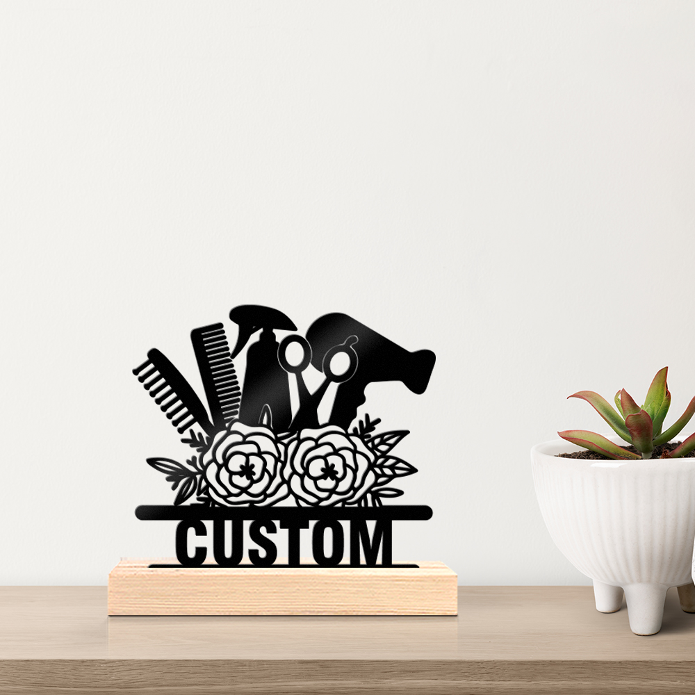 Desktop Laser Engraver - 1 buah Patung Logam Kustom yang