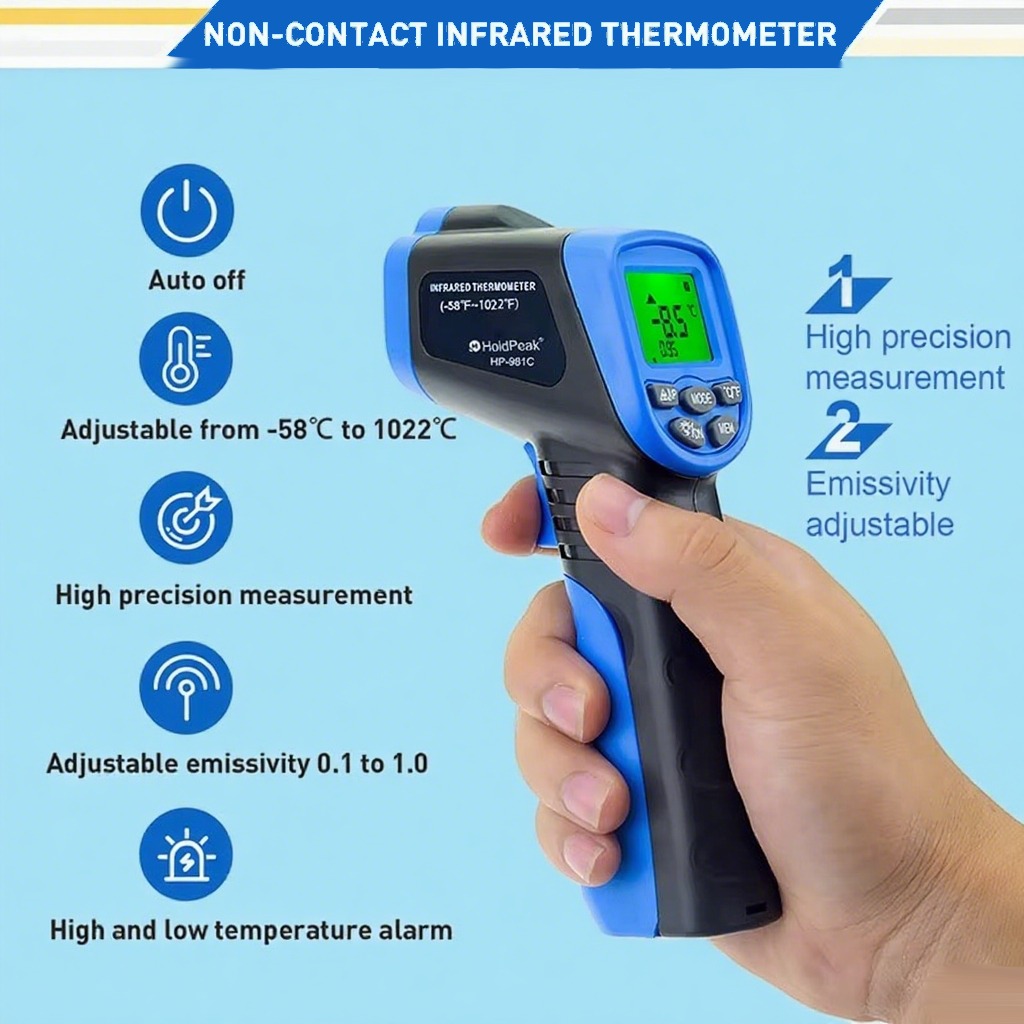 Industrial Laser Blaster - -30-550 ℃ Termometer IR Digital Penguji