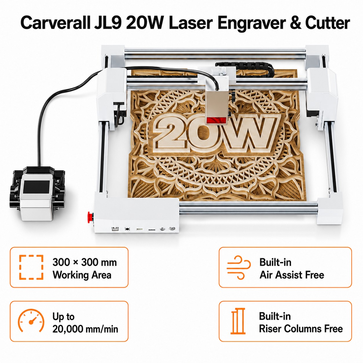 Industrial Laser Applications - Carverall JL9 20W Mesin Pengukir dan