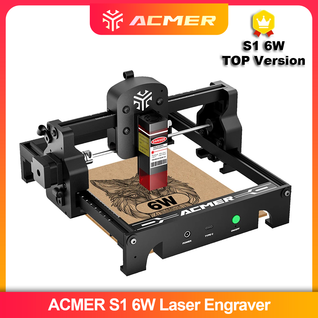 Desktop Laser Engraver - ACMER S1 2.5/3.5/6W Mesin Pengukir Laser