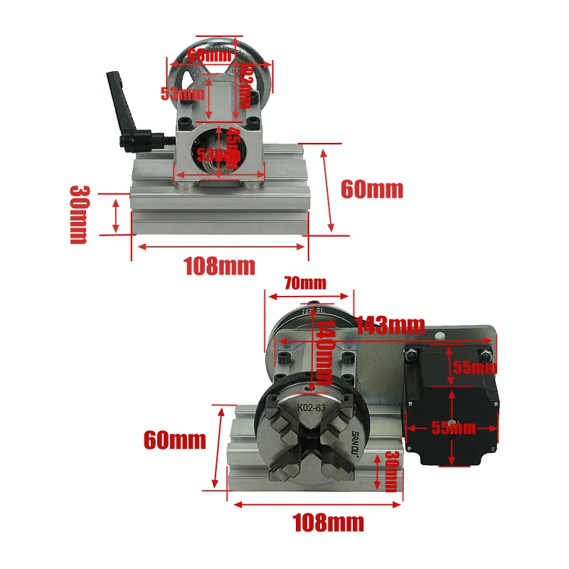 Sumbu Putar DIY ke-4 dan ke-5  - Cnc Router Machine ulasan dan harga