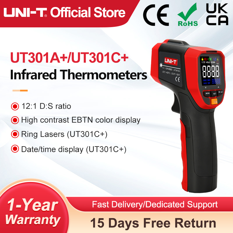 UNI-T UT301A + UT301C + Termom - Industrial Laser Blaster ulasan dan harga
