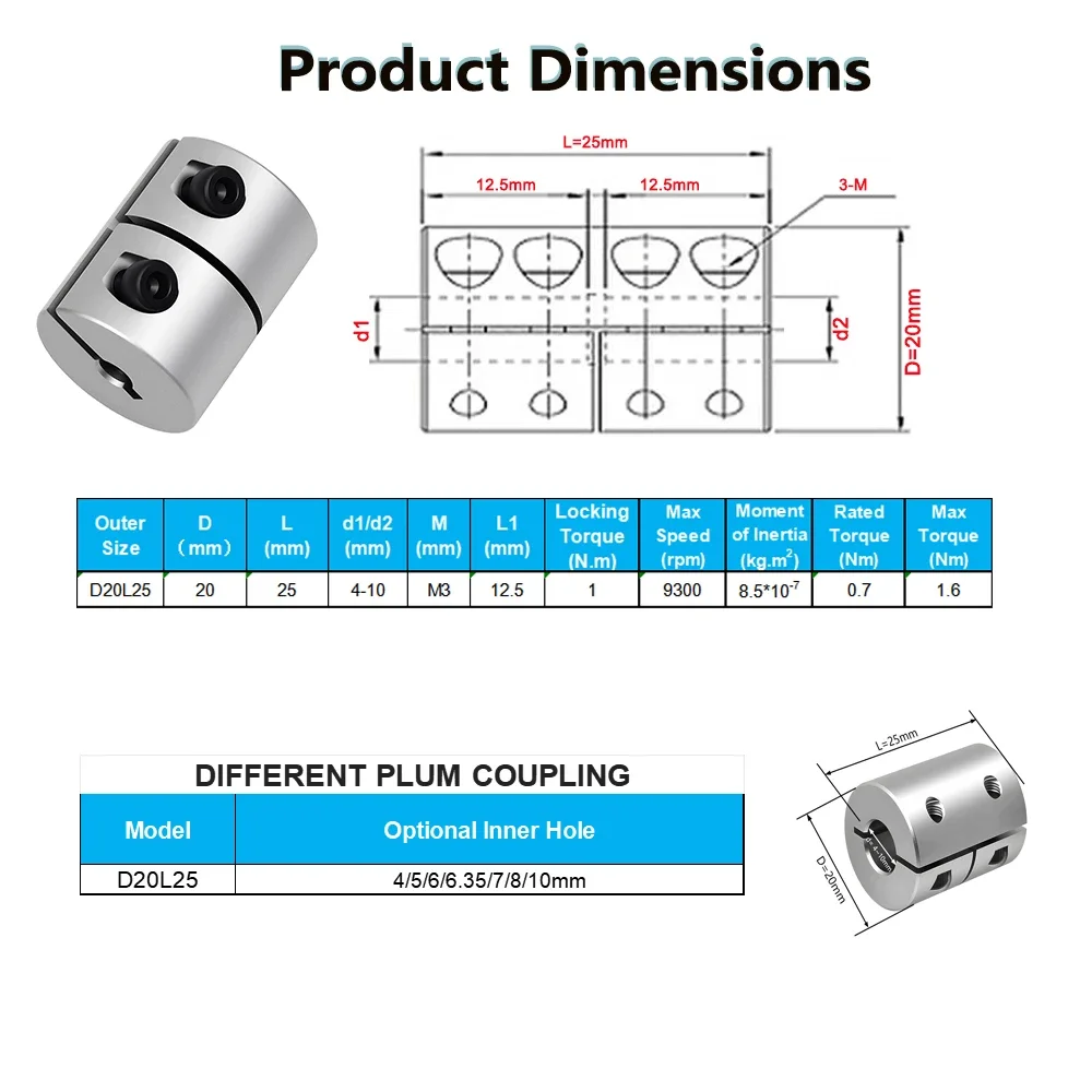 Kopling Kaku 25mm Panjang Moto - Servo Motor Cnc ulasan dan harga