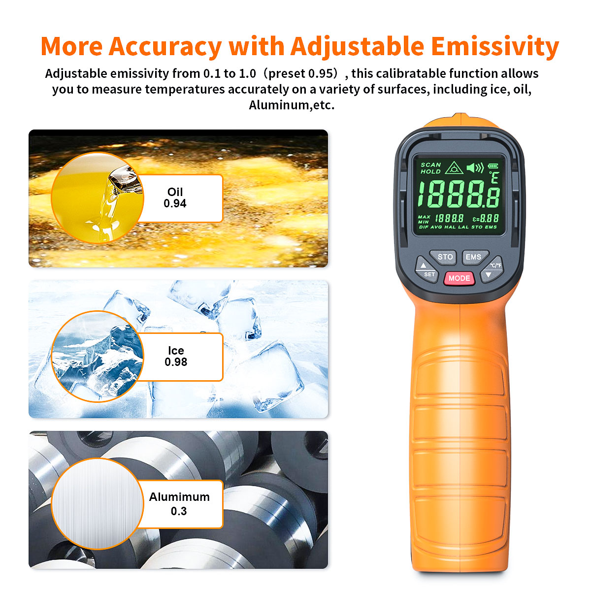 DT1000 DT1600 termometer infra - Industrial Laser Blaster ulasan dan harga