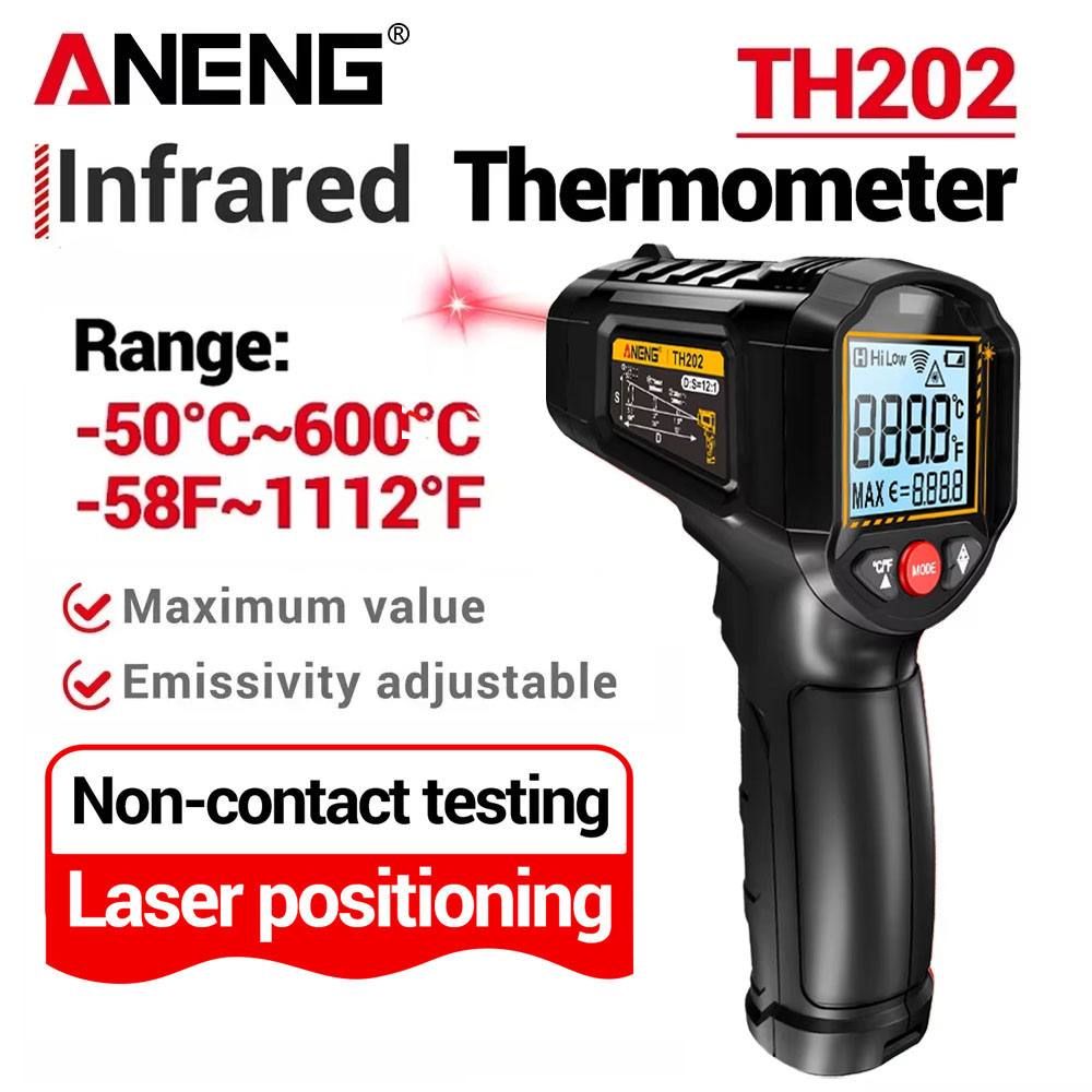 Termometer Inframerah ANENG Ta - Industrial Laser Blaster ulasan dan harga