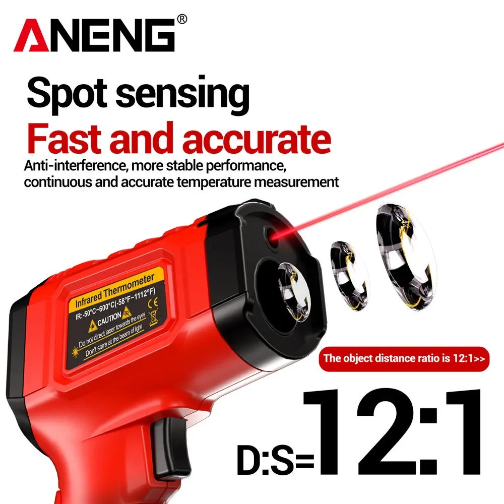 Termometer Inframerah ANENG Ta - Industrial Laser Blaster ulasan dan harga