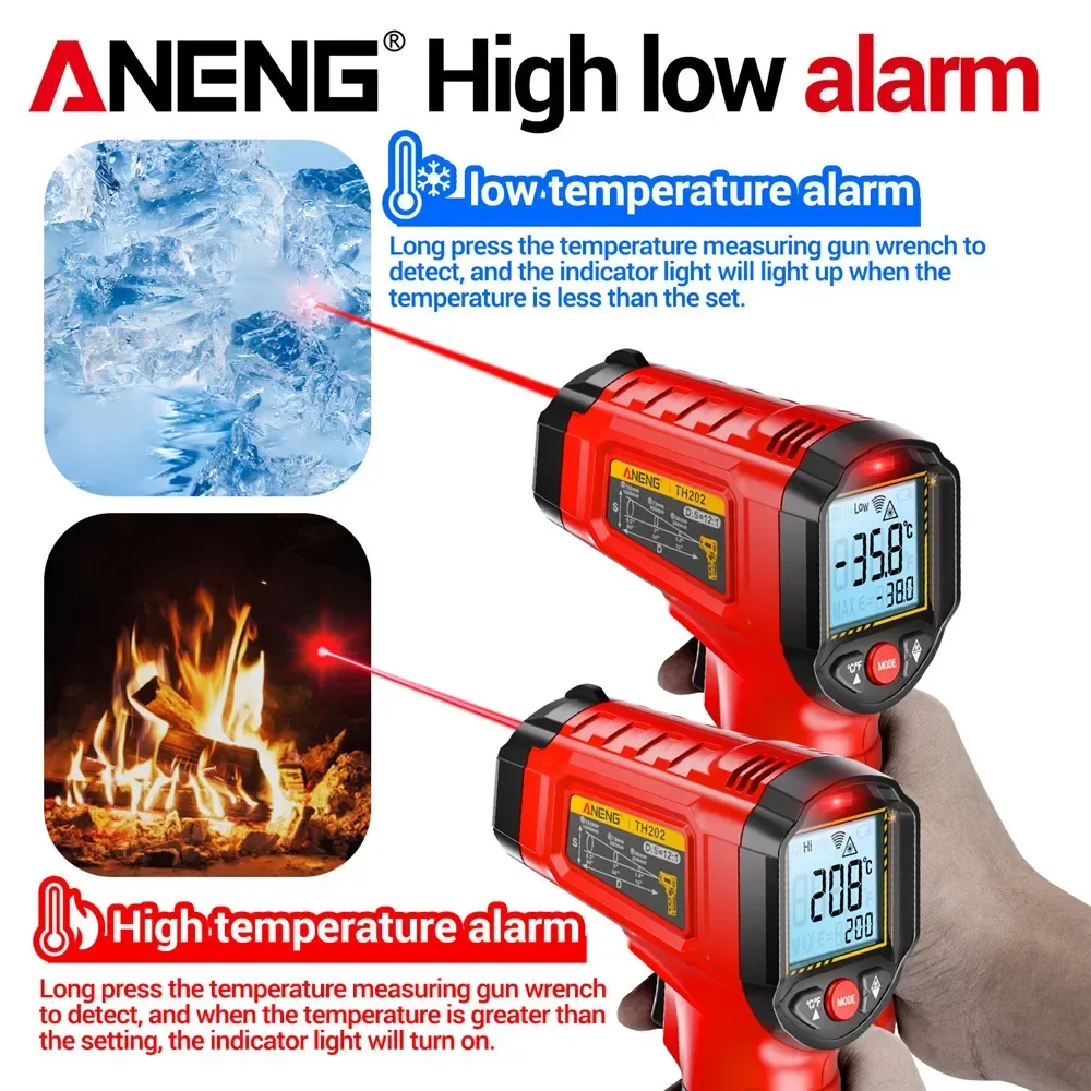 Termometer Inframerah ANENG Ta - Industrial Laser Blaster ulasan dan harga