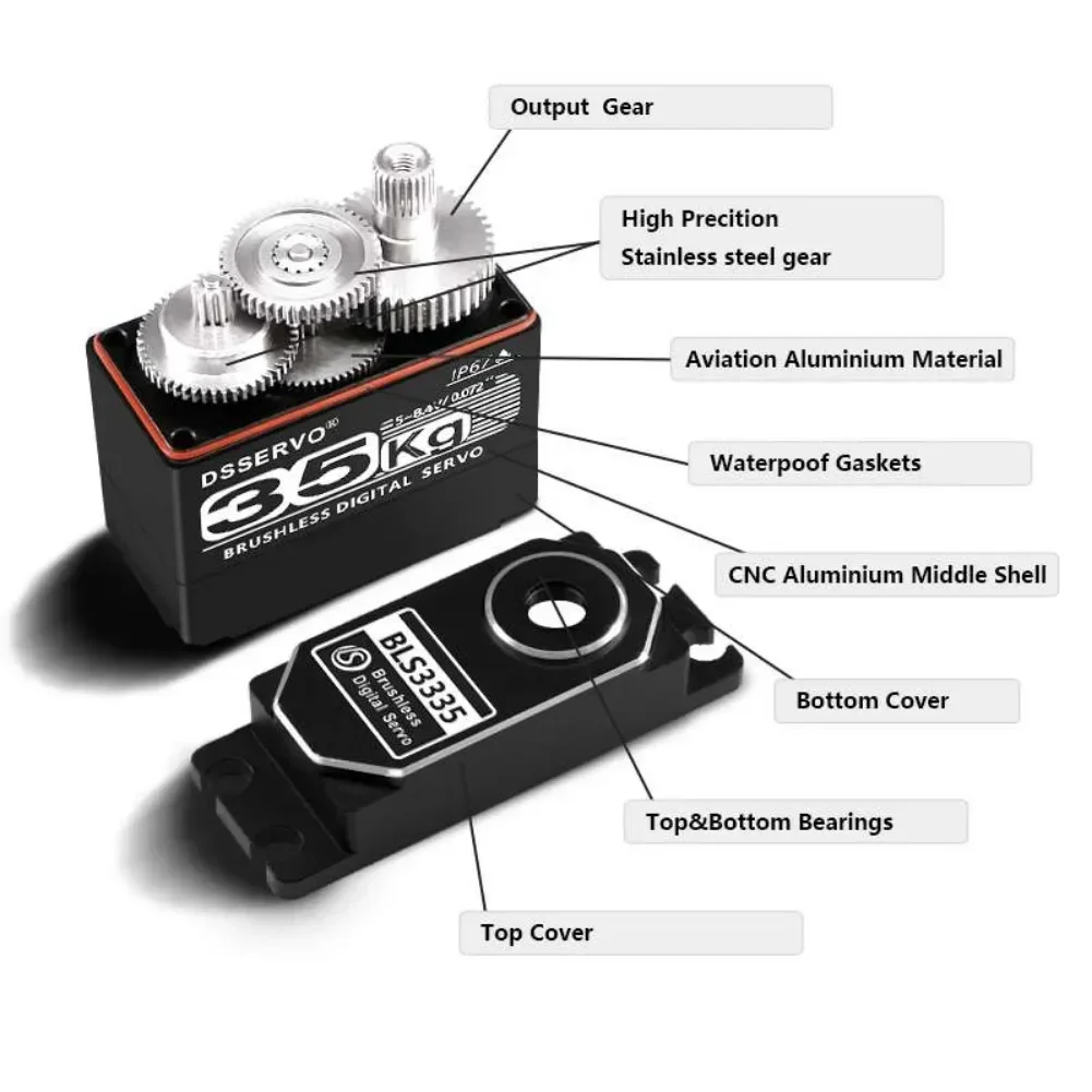 35KG BLS3335 Motor Servo Digit - Servo Motor Cnc ulasan dan harga