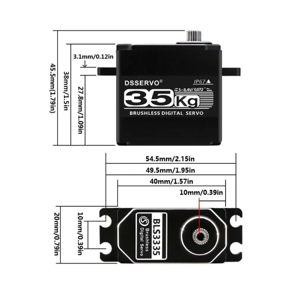 35KG BLS3335 Motor Servo Digit - Servo Motor Cnc ulasan dan harga