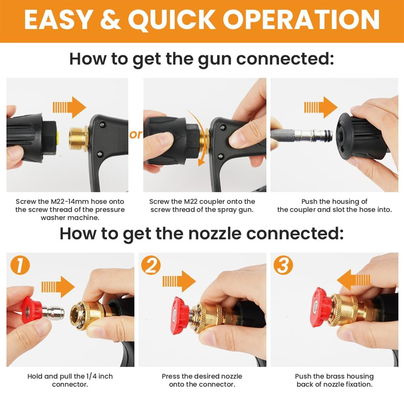 Pistol Semprot Tekanan Tinggi  - Laser Nozzle Ceramic ulasan dan harga