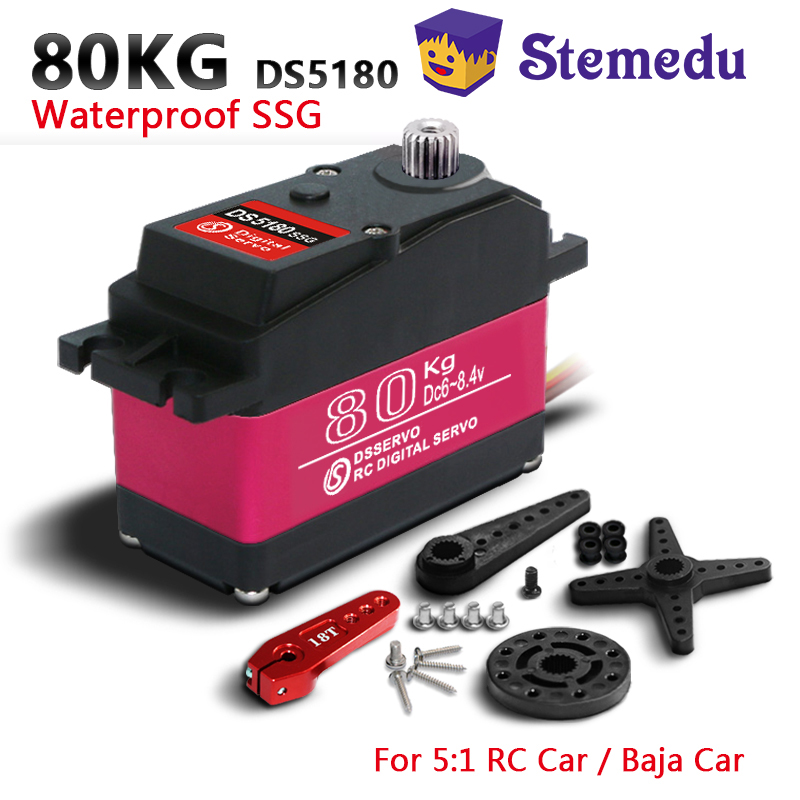 Dsservo tahan air DS5180 80KG  - Servo Motor Cnc ulasan dan harga